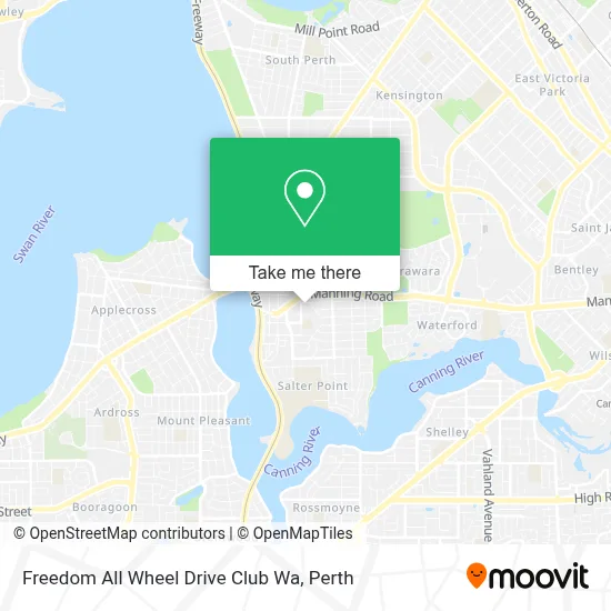 Mapa Freedom All Wheel Drive Club Wa