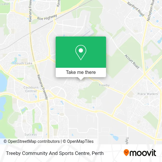 Mapa Treeby Community And Sports Centre