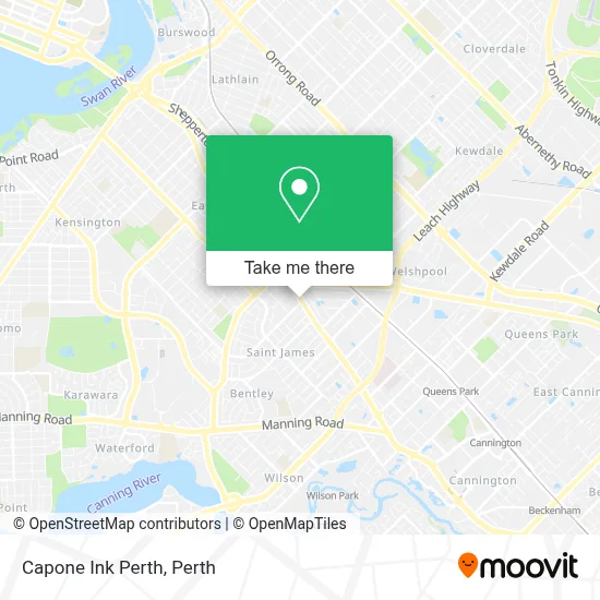 Capone Ink Perth map