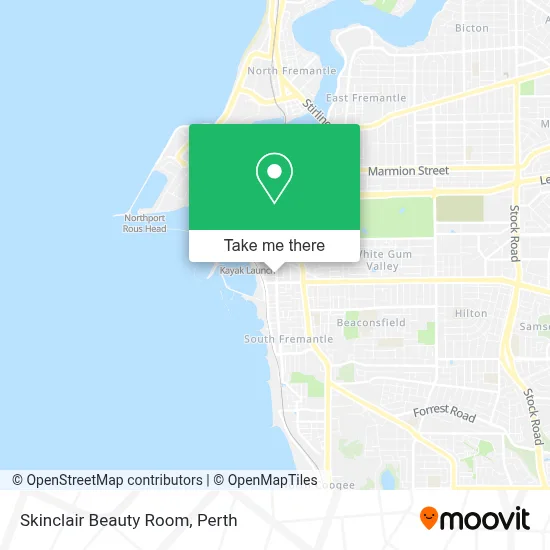 Mapa Skinclair Beauty Room