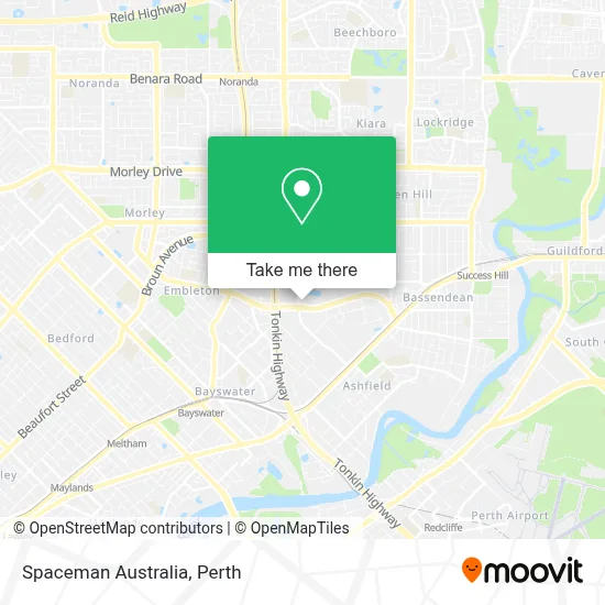 Mapa Spaceman Australia