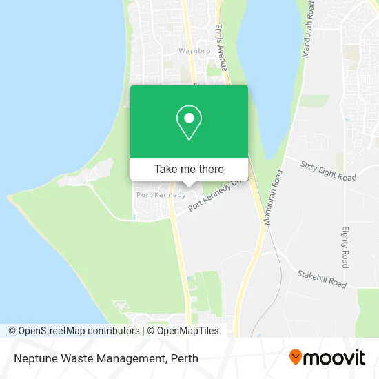 Mapa Neptune Waste Management