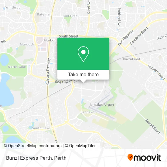 Mapa Bunzl Express Perth