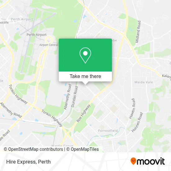 Mapa Hire Express