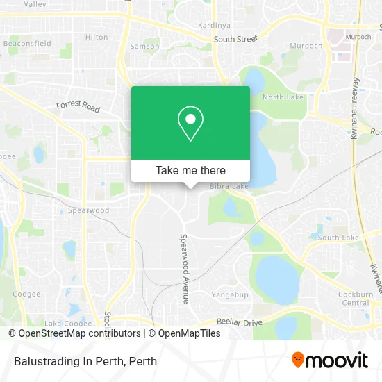 Balustrading In Perth map
