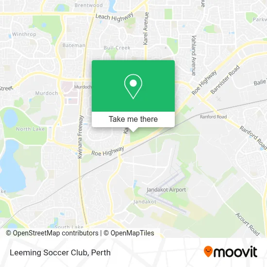 Mapa Leeming Soccer Club