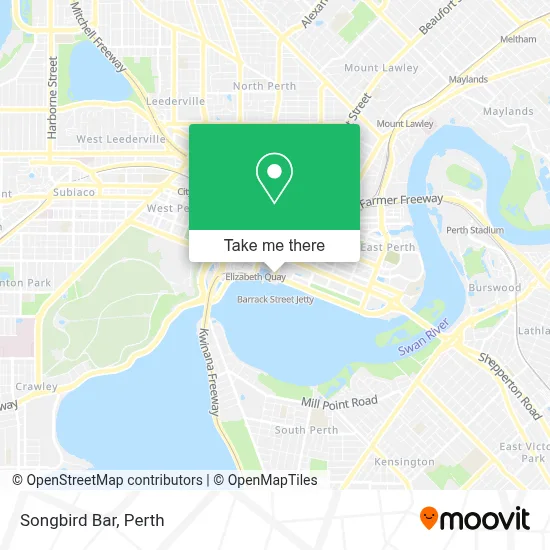Mapa Songbird Bar
