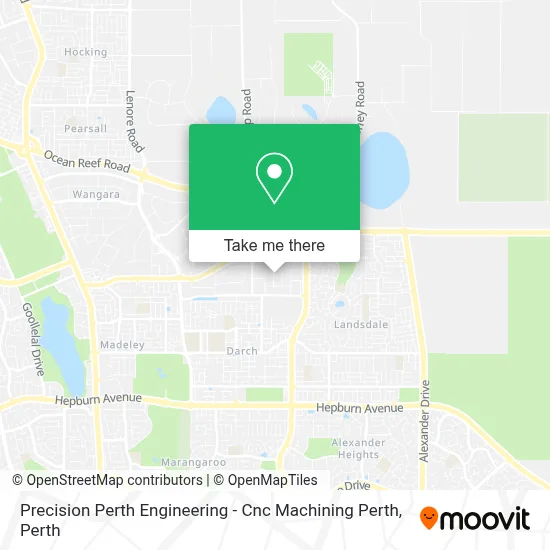 Precision Perth Engineering - Cnc Machining Perth map