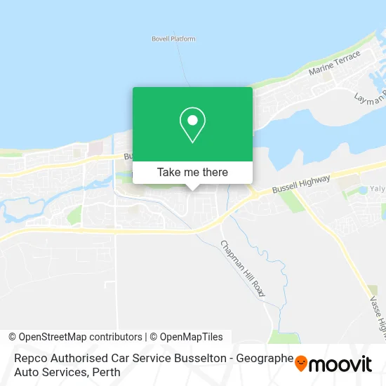 Mapa Repco Authorised Car Service Busselton - Geographe Auto Services