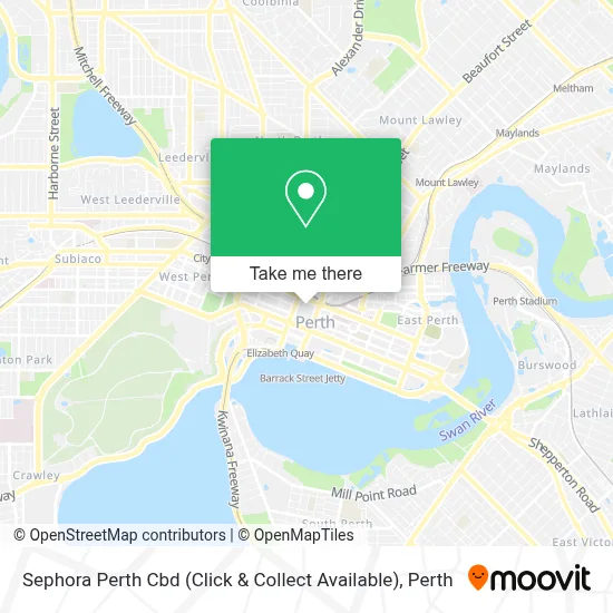 Mapa Sephora Perth Cbd (Click & Collect Available)