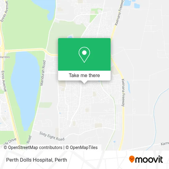 Mapa Perth Dolls Hospital