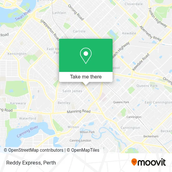 Mapa Reddy Express