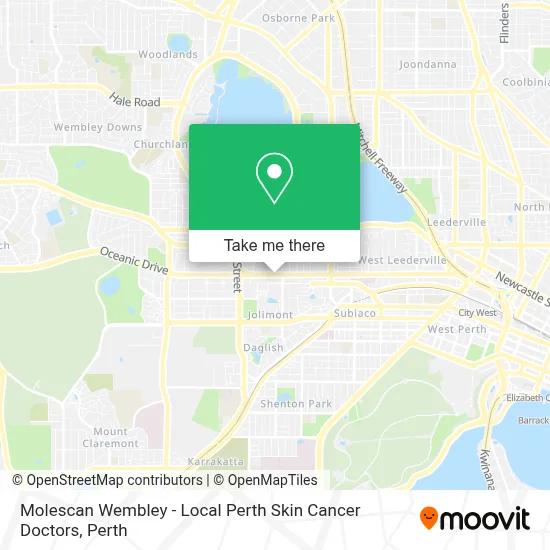 Mapa Molescan Wembley - Local Perth Skin Cancer Doctors