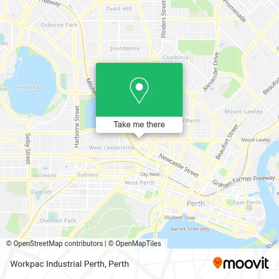 Mapa Workpac Industrial Perth