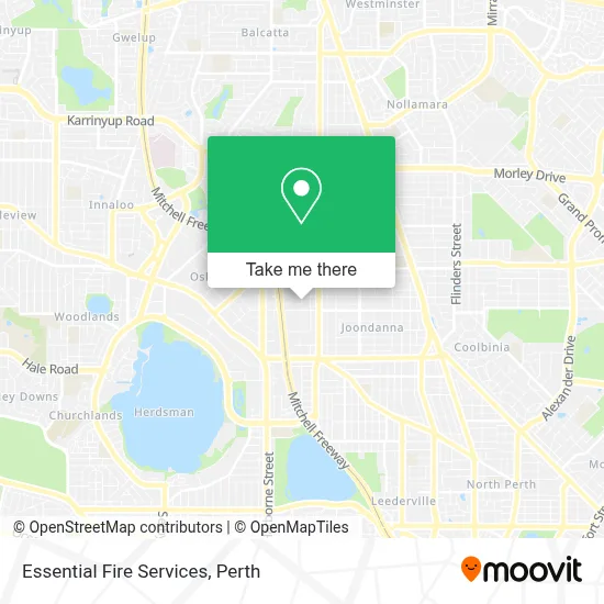Mapa Essential Fire Services