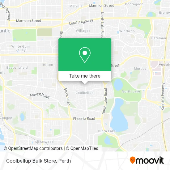 Mapa Coolbellup Bulk Store