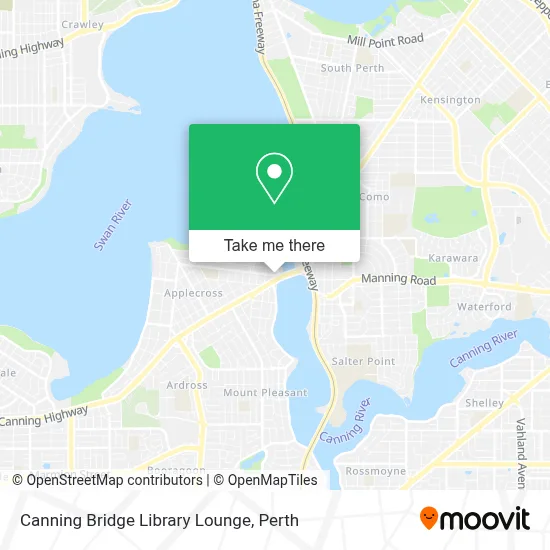 Canning Bridge Library Lounge map