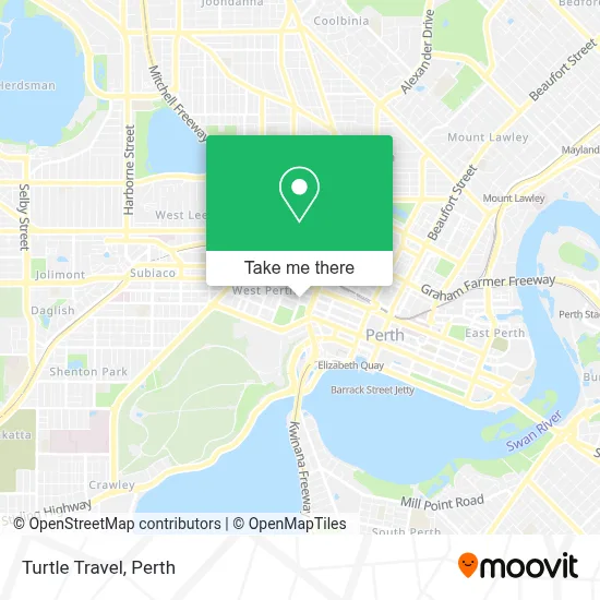 Mapa Turtle Travel