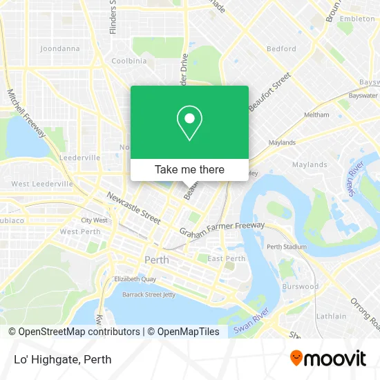 Mapa Lo' Highgate