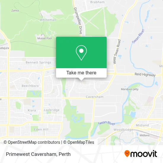 Mapa Primewest Caversham