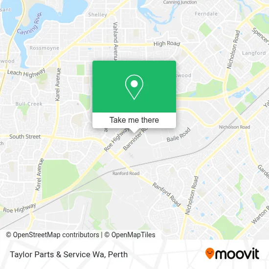 Mapa Taylor Parts & Service Wa