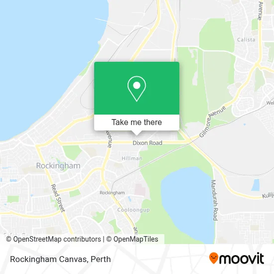 Mapa Rockingham Canvas