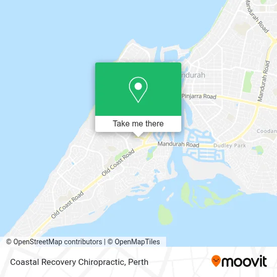 Coastal Recovery Chiropractic map