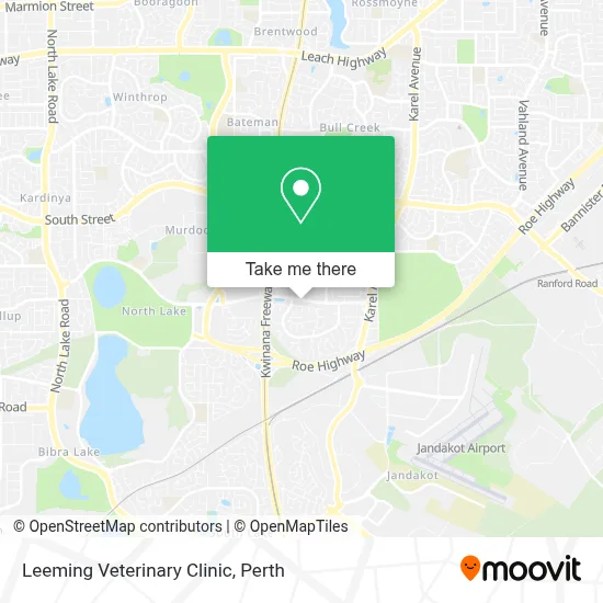 Mapa Leeming Veterinary Clinic