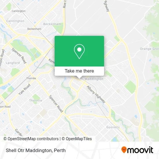 Mapa Shell Otr Maddington