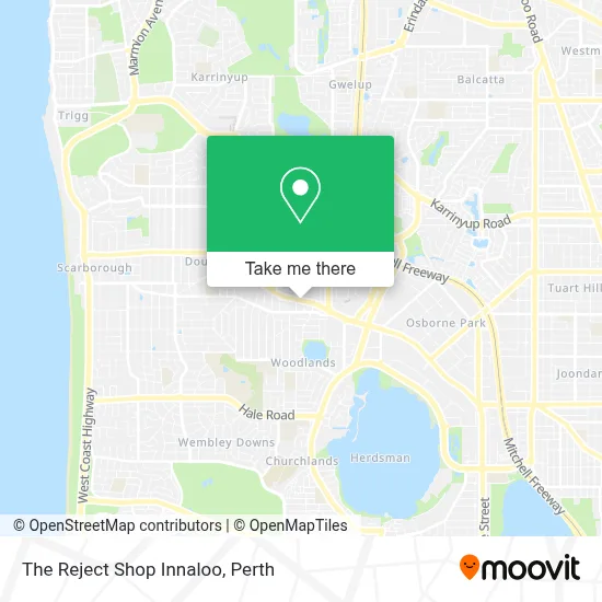 Mapa The Reject Shop Innaloo