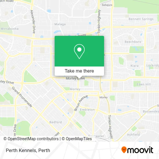 Mapa Perth  Kennels