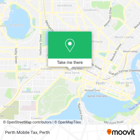 Mapa Perth Mobile Tax
