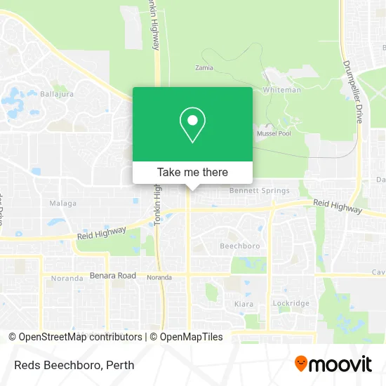 Mapa Reds Beechboro