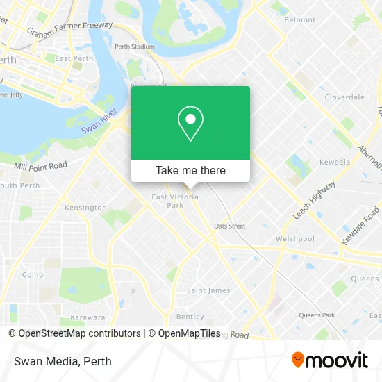 Mapa Swan Media