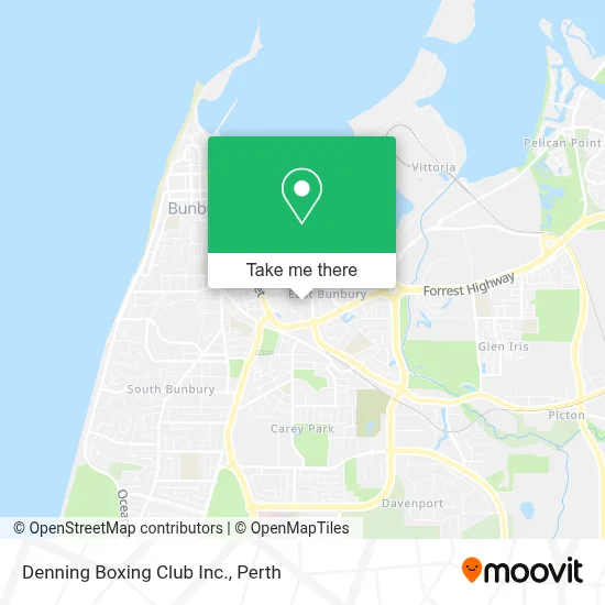 Mapa Denning Boxing Club Inc.