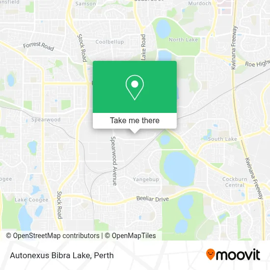 Mapa Autonexus Bibra Lake