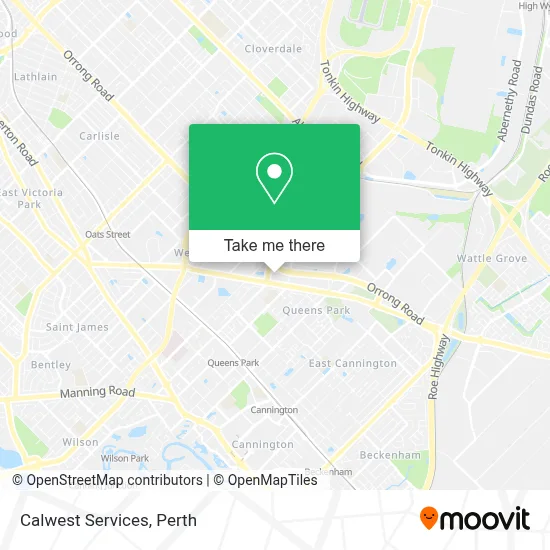 Mapa Calwest Services