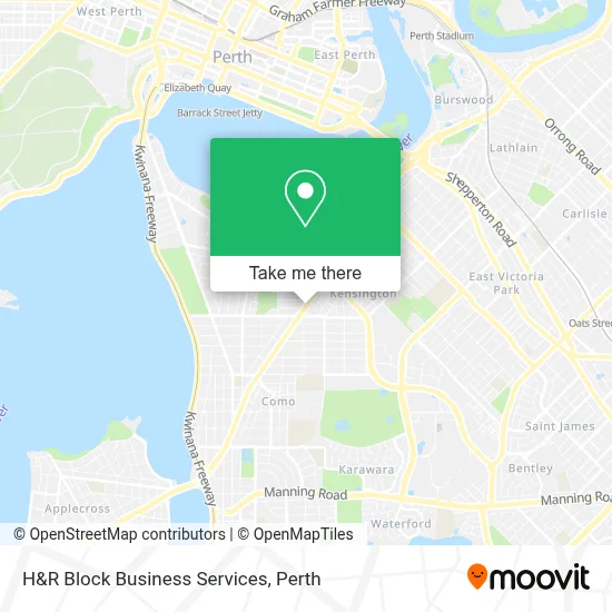 Mapa H&R Block Business Services
