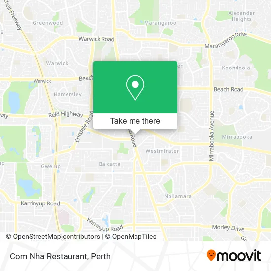 Mapa Com Nha Restaurant