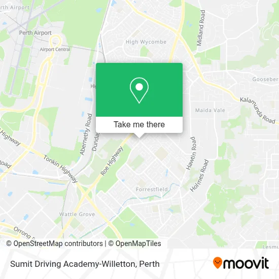 Mapa Sumit Driving Academy-Willetton