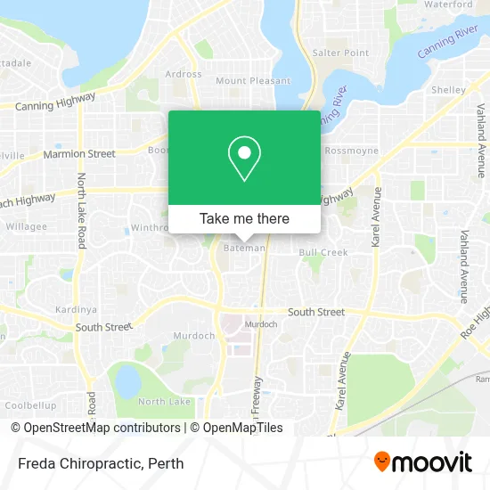 Mapa Freda Chiropractic