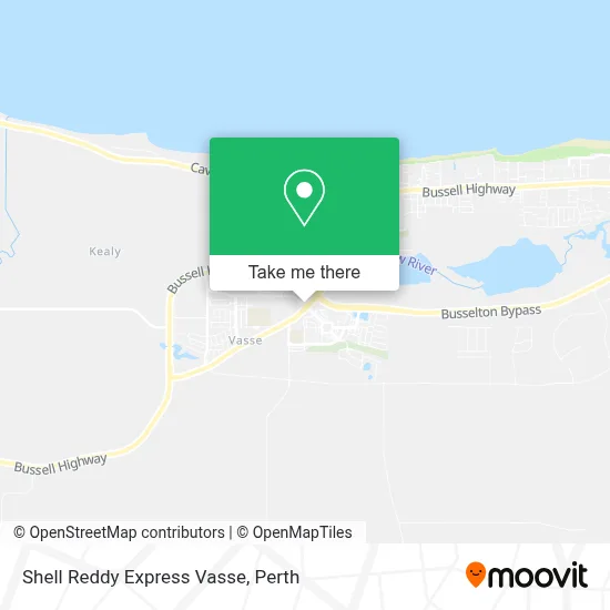Mapa Shell Reddy Express Vasse