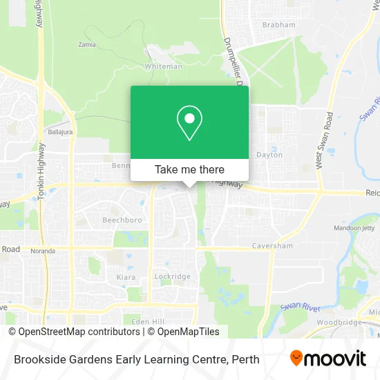 Mapa Brookside Gardens Early Learning Centre