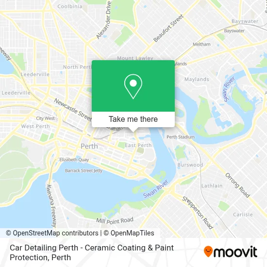 Car Detailing Perth - Ceramic Coating & Paint Protection map