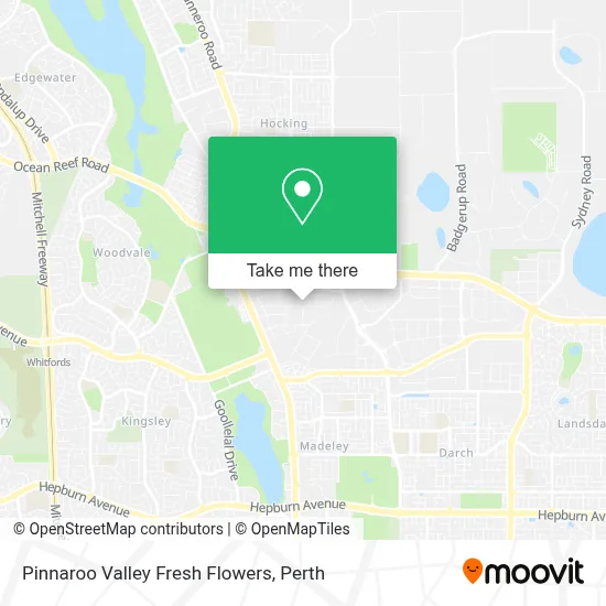 Mapa Pinnaroo Valley Fresh Flowers