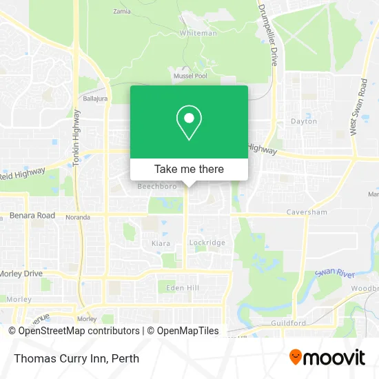 Mapa Thomas Curry Inn