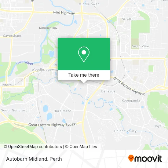 Mapa Autobarn Midland