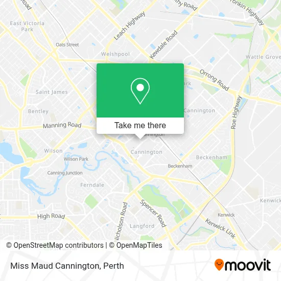 Mapa Miss Maud Cannington