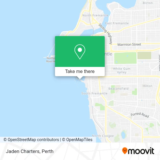 Mapa Jaden Charters