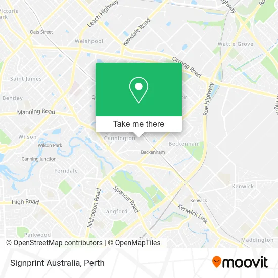 Mapa Signprint Australia